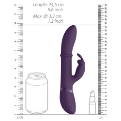 VIVE Vibro Rabbit Halo 24.5 x 3.5cm Violet